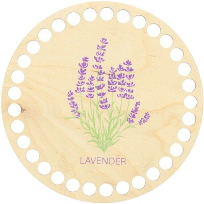 Natana dřevěné dno na košík Lavender 15cm