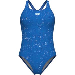 arena Дамски бански костюм Arena Women's Ribbed Swimsuit Swim Pro Back Swimsuit - Royal Multi - размер 32 (EU) (150-5765-0212)