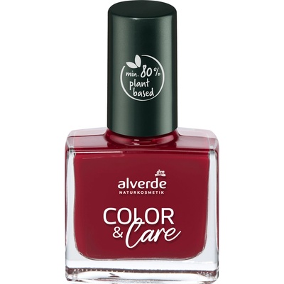 alverde NATURKOSMETIK lak na nehty Color & Care 200 Red Wine 10 ml