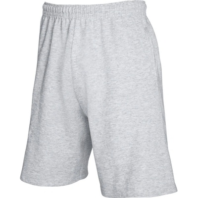 Fruit of the Loom kraťasy Lightweight Shorts teplákové Melír šedá