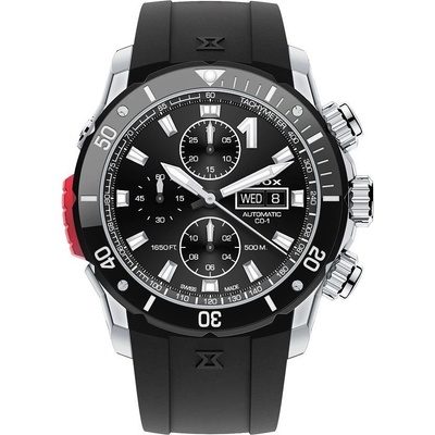 Edox Мъжки часовник EDOX CO-1 Chrono Automatic 01128-3NRCA-NN (56360)