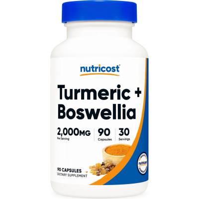 Nutricost Turmeric + Boswellia, 90 капсули, Nutricost (67403 (755101) NC)
