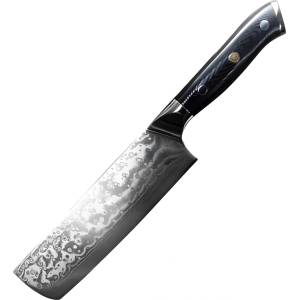 HARAHU Дамаски кухненски нож - Small Cleaver/Черен KP32713