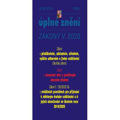 Aktualizace V/2 2020 Školský zákon - Změna způsobu ukončování středního vzdělávání maturitní zkouškou