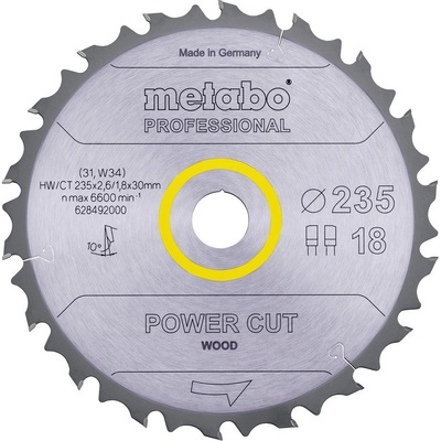 Metabo pílový kotúč 235X30 Z18 FZ/FA 10° 628492000