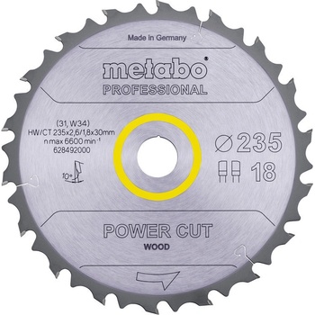 Metabo pílový kotúč 235X30 Z18 FZ/FA 10° 628492000
