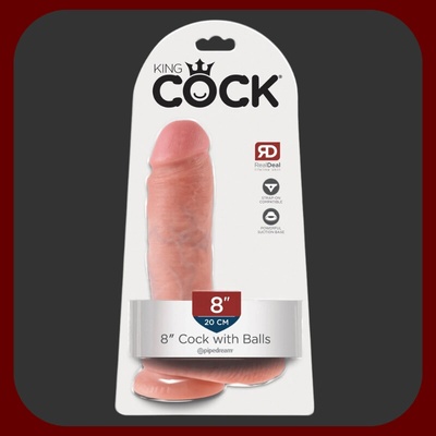 KING COCK 8 ultra realistické dildo 21,5 X 6 cm