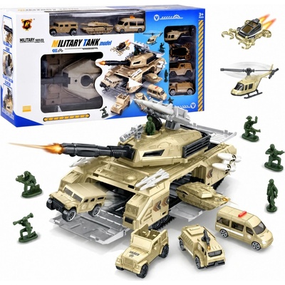iMex Toys Sada Bojový tank s auty
