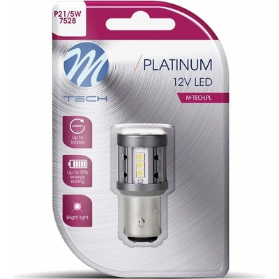 M-Tech BAY15d P21/5W 12 – 24 V 15 LED biele 1 ks LB863W-01B