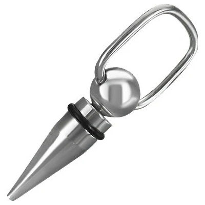Piercing z ocele špic s gumičkou CNP109