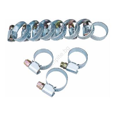 - К-кт 10бр. скоби за маркуч 12-22 мм неръждаема стомана (MB0071)