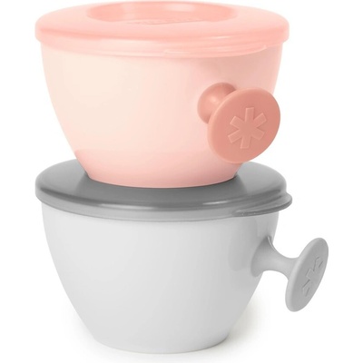 Skip Hop Misky s vrchnákom a držiakom Easy Grab 2x240ml