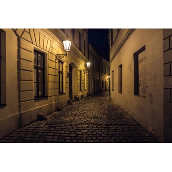 DIMEX ART s. r. o Флизелинов фототапет мистериозна калдъръмена улица 375 x 250 см