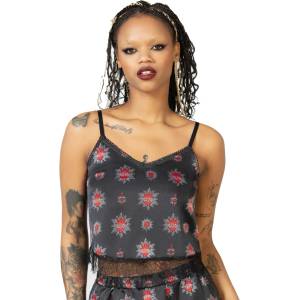KILLSTAR дамски потник (пижама) KILLSTAR - Rosalind Cami - Black - KSRA010247
