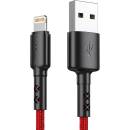 Vipfan X02 USB na USB-C, 3A, 1,8m, červený
