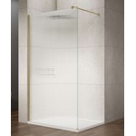 SAPHO Vario - Параван за душ, 110x200 см, скандинавско стъкло/матово злато GX1511-10 (GX1511-10)