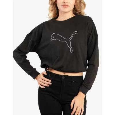 PUMA Nova Shine Pull Over Sweatshirt Black