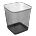 Horecano G-Кош канцеларски МРЕЖА 13L квадратен ЧЕРЕН 22x22xh28cm (92545-001-B) (018529)