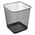 Horecano G-Кош канцеларски МРЕЖА 13L квадратен ЧЕРЕН 22x22xh28cm (92545-001-B) (018529)