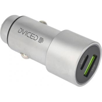 Dviced Car charger 1 USB-A 1 USB-C - Metal (DV250004)