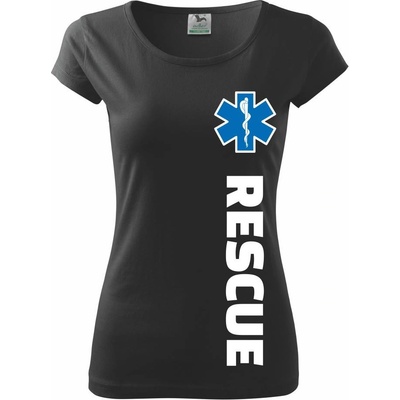 Rescue pre záchranárov Pure dámske tričko Čierna