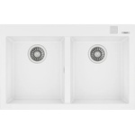 Teka Умивалник ТЕКА М. 1029, Forsquare 2B 790 TG, гранит, бял (115260018) Мивка за вграждане