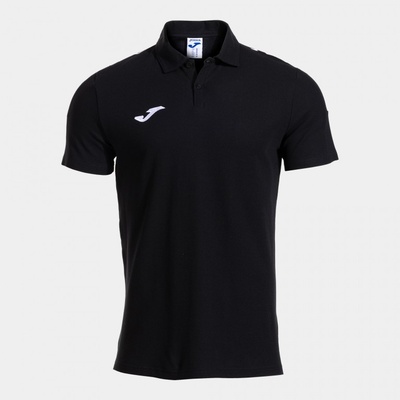 Joma Bavlněné polo triko s límečkem OLIMPIADA černo bílé