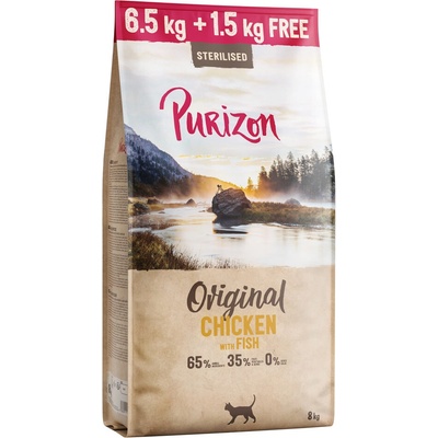 Purizon bez obilnín Sterilised kuracie a ryby 6,5 kg