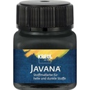 Farba na svetlý a tmavý textil Javana 20 ml čierna