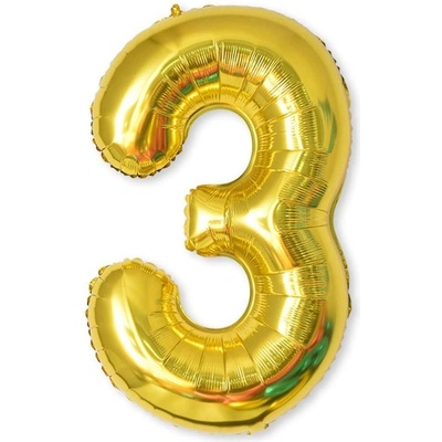 DAALO Nafukovací balónky čísla maxi zlaté 3