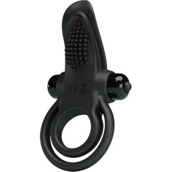Image 1 of Pretty Love Vibrant Penis Ring Silicone 10 Functions Black