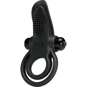 Pretty Love Vibrant Penis Ring Silicone 10 Functions Black