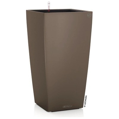 Lechuza Samozavlažovací kvetináč Cubico Color plast 40x40x75 cm hnedý
