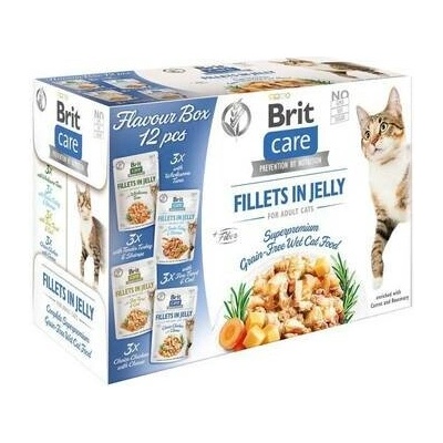 BRIT Care Fillets in Jelly and Gravy Cat mix příchutí v želé a omáčce pro kočky 24x85 g