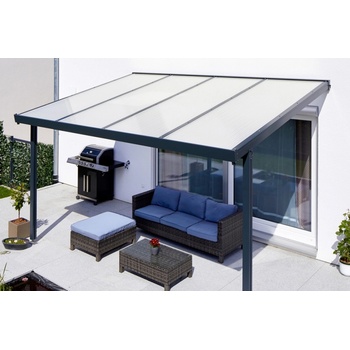 Gutta Premium hliníková pergola 4102x4060mm antracit polykarbonát 16 mm opál