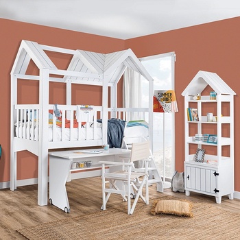 Carmen Детско легло къща MIAMI 90 x 200 - бяло (3575111)