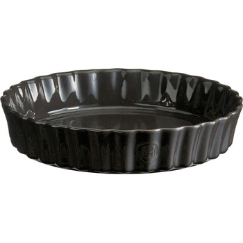 Emile Henry Форма за тарт, керамична, 24 см, черна (EH796024)
