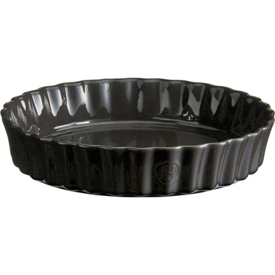 Emile Henry Форма за тарт, керамична, 24 см, черна (EH796024)
