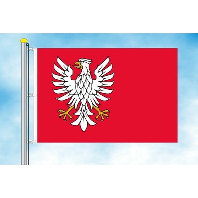 LIBEA, s.r.o. Mazovské vojvodství vlajka Rozměr: 30×45 cm, Uchycení: Karabiny na stožár