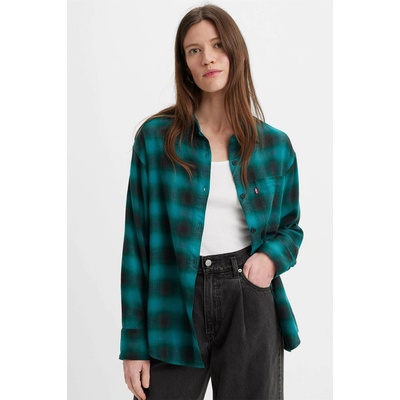 LEVI'S Nola Oversized Shirt A3362-0024 tyrkysová