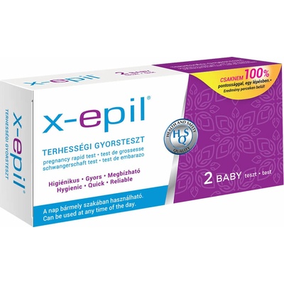 X-Epil Pregnancy rapid test strips 2 ks