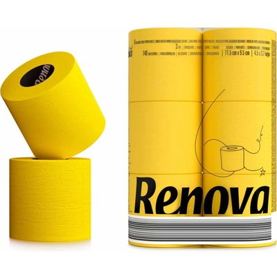 RENOVA Black Label žltý 3-vrstvový 6 ks
