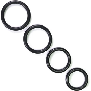 Image 1 of Rimba Черен каучуков пенис ринг