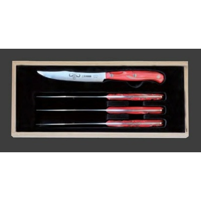 Giesser Exkluzivní edice Premium Cut Red Diamond sada 4 steakových nožů délka ostří 12 cm GI 1950/12 4 RD