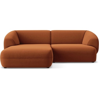 makamii Оранжев кадифен ъглов диван (ляв ъгъл) Moana - Makamii (MOANA_LC_S_1_P1_C24)