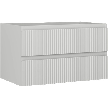 Mexen Rivel шкаф за баня под мивка 80 см, 2 чекмеджета, релефен, сив мат - 91A20-08047-2-BFF62 (91A20-08047-2-BFF62)