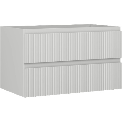 Mexen Rivel шкаф за баня под мивка 80 см, 2 чекмеджета, релефен, сив мат - 91A20-08047-2-BFF62 (91A20-08047-2-BFF62)