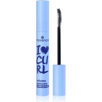 essence I love curl voděodolná řasenka pro objem černá 10 ml