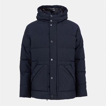 Barbour Яке Barbour Men's Brampton Quilted Long Sleeve Medium Puffer Jacket - Dk Navy/Oak