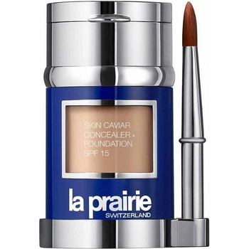 La Prairie Luxusní tekutý make-up s korektorem SPF15 Skin Caviar Concealer Foundation Tender Ivory 30 ml + 2 g